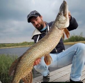 Belle prise de brochet irlandais lors d'un séjour pêche à L'Escapade